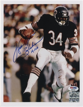 Walter Payton Signed and Inscribed 8x10 Color Photograph (PSA/DNA)